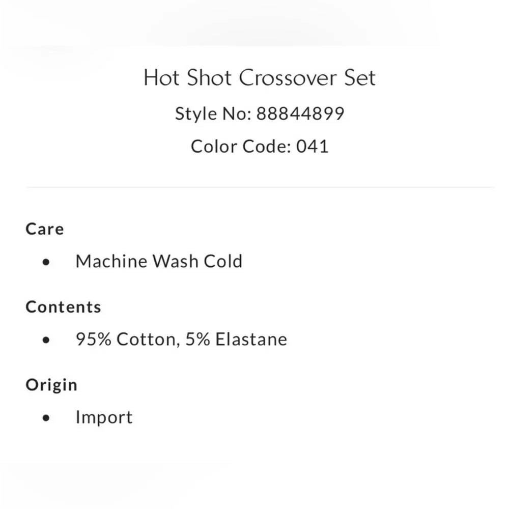 Free People Movement Hot Shot Cross Over Set Size M NWOT - Picture 4 of 15